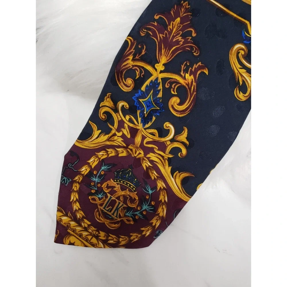 Vintage LION KING MUFASA Necktie Tie Mens 90s Disney 100% SILK